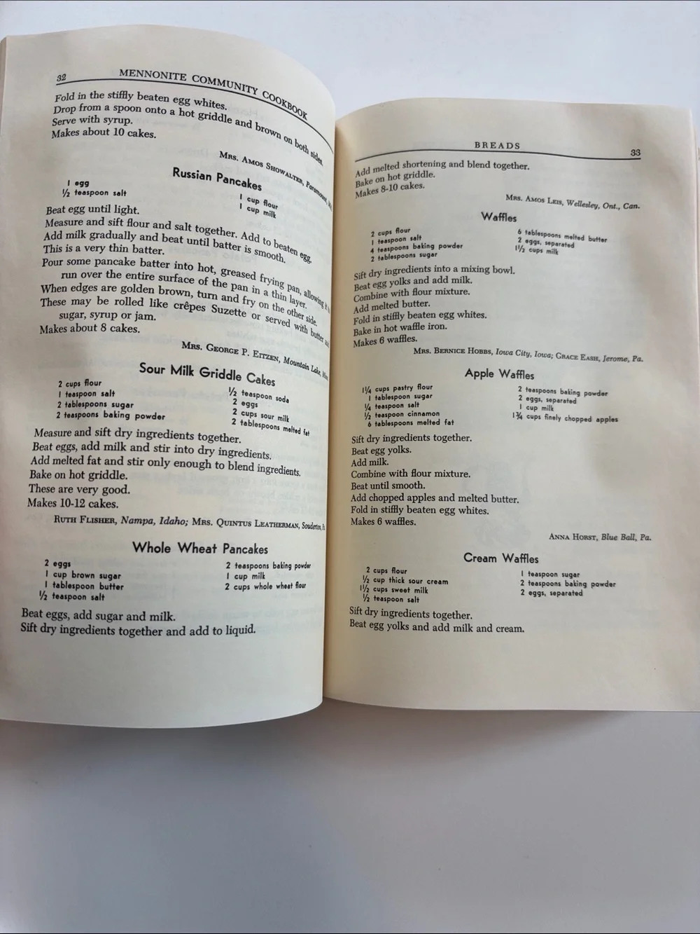 Bundle 2/$30! Vintage Mennonite Cookbook 1990 Printing